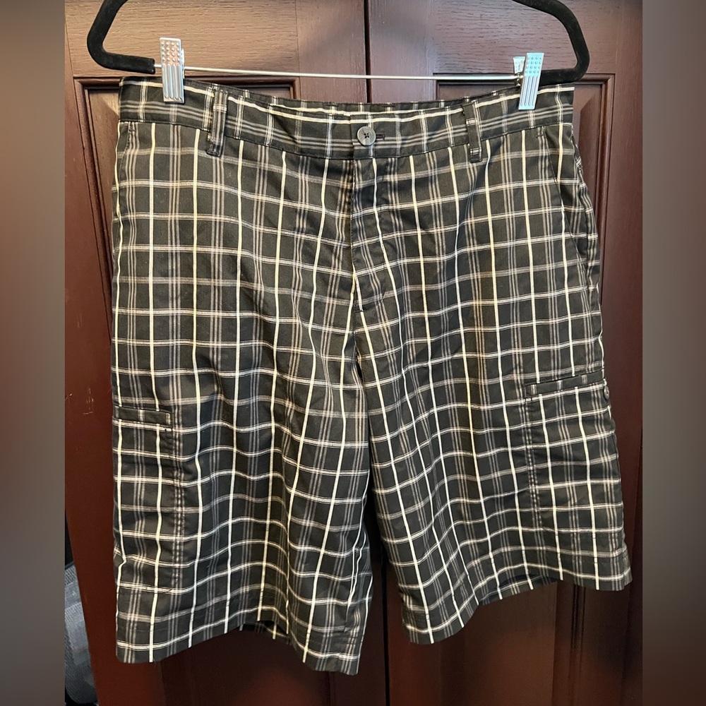 ADIDAS PLAID CARGO PANTS SIZE 34